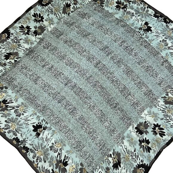 DIOR/ChristianDior - Light Green Black Gold Scarf 142-072625 - Picture 1 of 4